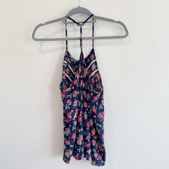 Women's Medium Hollister Racerback Spaghetti Strap Floral Swing Tank - Picture 3 of 3